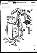 CABINET PARTS Diagram and Parts List for TGK180EN0D  Kelvinator Refrigerator
