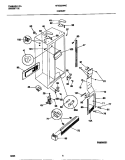 CABINET Diagram and Parts List for MRS22WNEW1  Frigidaire Refrigerator