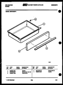 DRAWER PARTS Diagram and Parts List for REP375GW4  Kelvinator Range