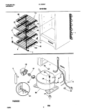 SYSTEM Diagram and Parts List for UL1293ECW7  Electrolux Freezer