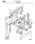 BACKGUARD Diagram and Parts List for FEF368CCSA  Frigidaire Range