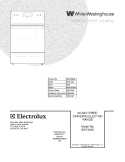 COVER Diagram and Parts List for WEF361ESD  Westinghouse Range
