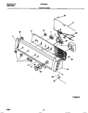 CONTROL PANEL Diagram and Parts List for FWX645LBS4  Frigidaire Washer