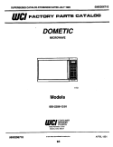 COVER Diagram and Parts List for 856-2288-10/01  Frigidaire Microwave