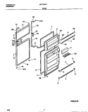 DOOR Diagram and Parts List for MRT15DRCY0  Frigidaire Refrigerator