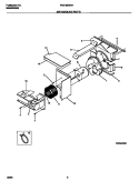AIR HANDLING PARTS Diagram and Parts List for FAS186W2A2  Frigidaire Air Conditioner
