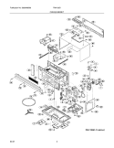 OVEN / CABINET Diagram and Parts List for FMV156DBD  Frigidaire Microwave