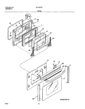 DOOR Diagram and Parts List for GLCS376CSA  Frigidaire Range