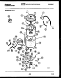 TUB DETAIL Diagram and Parts List for LCG771LW2  Frigidaire Washer Dryer Combo