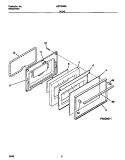 DOOR Diagram and Parts List for MEF322BBWD  Frigidaire Range