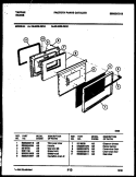 DOOR PARTS Diagram and Parts List for 32-2639-00-05  Tappan Range