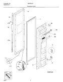 FREEZER DOOR Diagram and Parts List for MRS26LGJQ2  Frigidaire Refrigerator