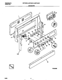 BACKGUARD Diagram and Parts List for MEF352CESA  Frigidaire Range