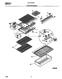 SHELVES / CONTROLS Diagram and Parts List for MRT15CPEW2  Frigidaire Refrigerator