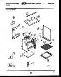 BODY PARTS Diagram and Parts List for GF300ND2  Frigidaire Range