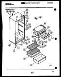 CABINET PARTS Diagram and Parts List for GCD14WW9  Uni Refrigerator