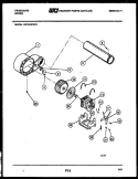 BLOWER AND DRIVE PARTS Diagram and Parts List for DG7400PW0  Frigidaire Dryer