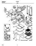 BODY Diagram and Parts List for TGF362BBBA  Tappan Range