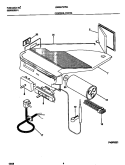 CONTROL PARTS Diagram and Parts List for FAB067W7B4  Frigidaire Air Conditioner