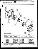 AIR HANDLING PARTS Diagram and Parts List for AHW12NT5F1  Frigidaire Air Conditioner