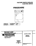 COVER Diagram and Parts List for FDER436RHS0  Frigidaire Dryer
