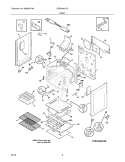 BODY Diagram and Parts List for CRG3480LSD  Crosley Range