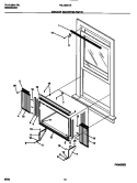 WINDOW MOUNTING PARTS Diagram and Parts List for FAL123S1A6  Frigidaire Air Conditioner