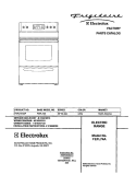 COVER Diagram and Parts List for FEFL74ASF  Frigidaire Range