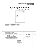 COVER Diagram and Parts List for GLGQ332AS1  Frigidaire Dryer