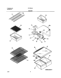 SHELVES Diagram and Parts List for FRT18IC5AT4  Frigidaire Refrigerator
