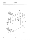 CABINET Diagram and Parts List for CFC13M7HW1  Uni Freezer