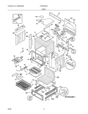 BODY Diagram and Parts List for CFES365EC1  Frigidaire Range