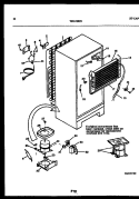 SYSTEM AND AUTOMATIC DEFROST PARTS Diagram and Parts List for TSK150HN2D  Kelvinator Refrigerator