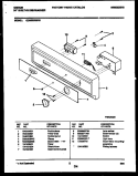 CONSOLE AND CONTROL PARTS Diagram and Parts List for GDB222RBR0  Gibson Dishwasher