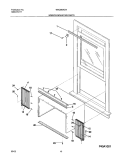WINDOW MOUNTING PARTS Diagram and Parts List for WAC083K7A5  Westinghouse Air Conditioner