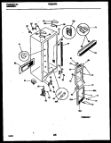 CABINET PARTS Diagram and Parts List for FRS20HRAD2  Frigidaire Refrigerator