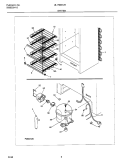 SYSTEM Diagram and Parts List for UL1793ECW7  Electrolux Freezer