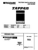 COVER Diagram and Parts List for TGF355BEWC  Tappan Range