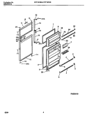 Part Location Diagram of 5303302991 Frigidaire HANDLE-DOOR