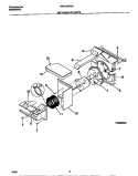 AIR HANDLING PARTS Diagram and Parts List for WAS185F2A1  Frigidaire Air Conditioner