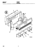 BACKGUARD Diagram and Parts List for FGF333BAWG  Frigidaire Range