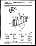 WINDOW MOUNTING PARTS Diagram and Parts List for FAC055P7B1  Frigidaire Air Conditioner