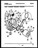 CABINET AND COMPONENT PARTS Diagram and Parts List for MDE216RBW0  Tappan Dryer