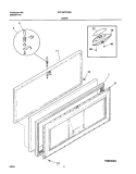 DOOR Diagram and Parts List for FFC15C2CW0  Frigidaire Freezer