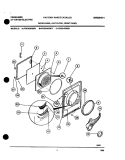DOOR Diagram and Parts List for FDE436RBS1  Frigidaire Dryer