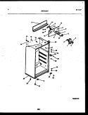 CABINET PARTS Diagram and Parts List for RT143NLDD  Frigidaire Refrigerator