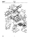BODY Diagram and Parts List for FES355CCBE  Frigidaire Range