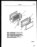 DOOR PARTS Diagram and Parts List for 56-9381-10-01  Tappan Microwave