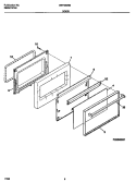DOOR Diagram and Parts List for GEF350SBDC  Gibson Range