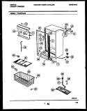 CABINET PARTS Diagram and Parts List for TFU16F7AW2  Tappan Freezer
